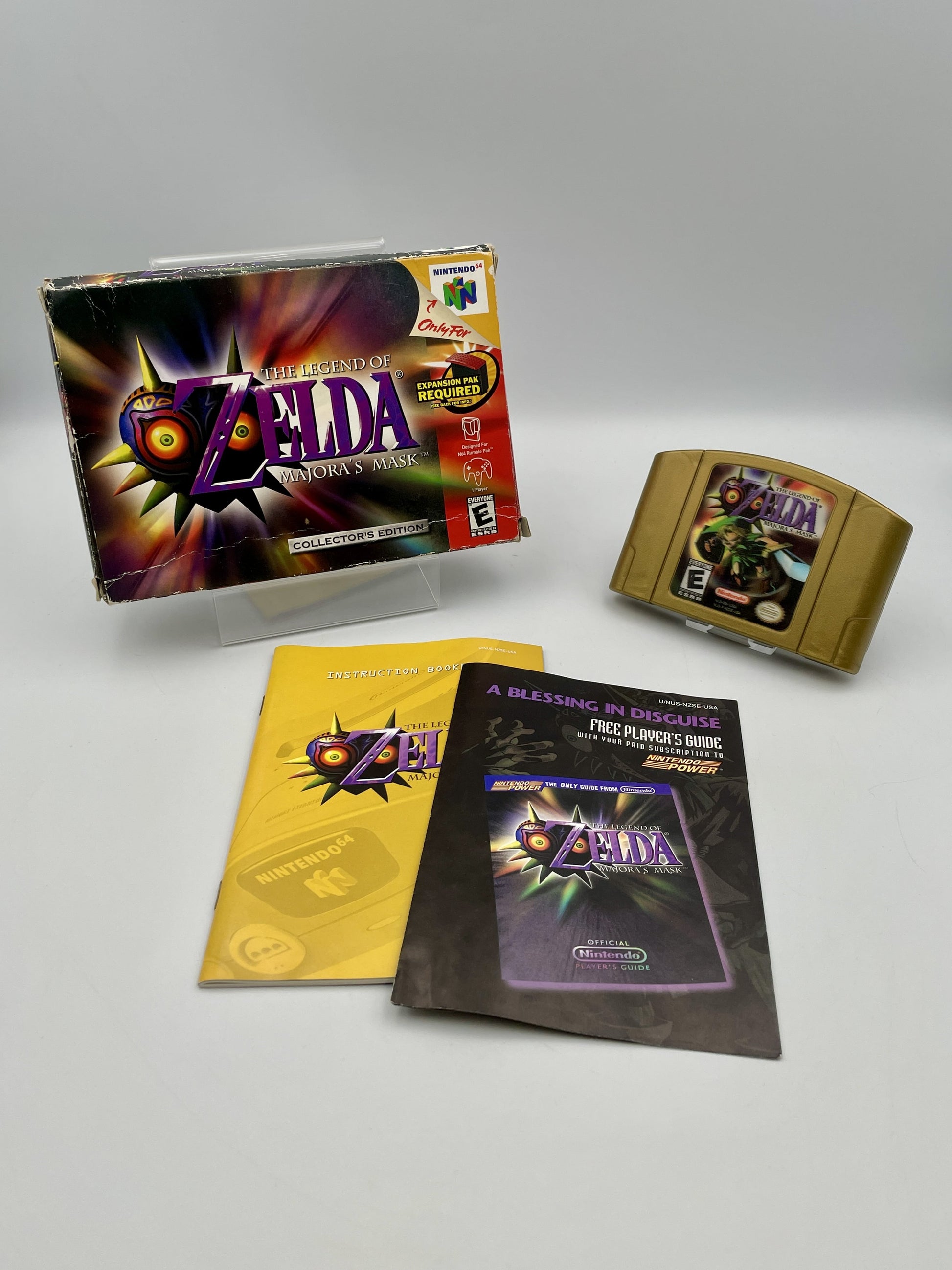 The Legend of Zelda: A Link to the Past game cartridge and packaging on a white background