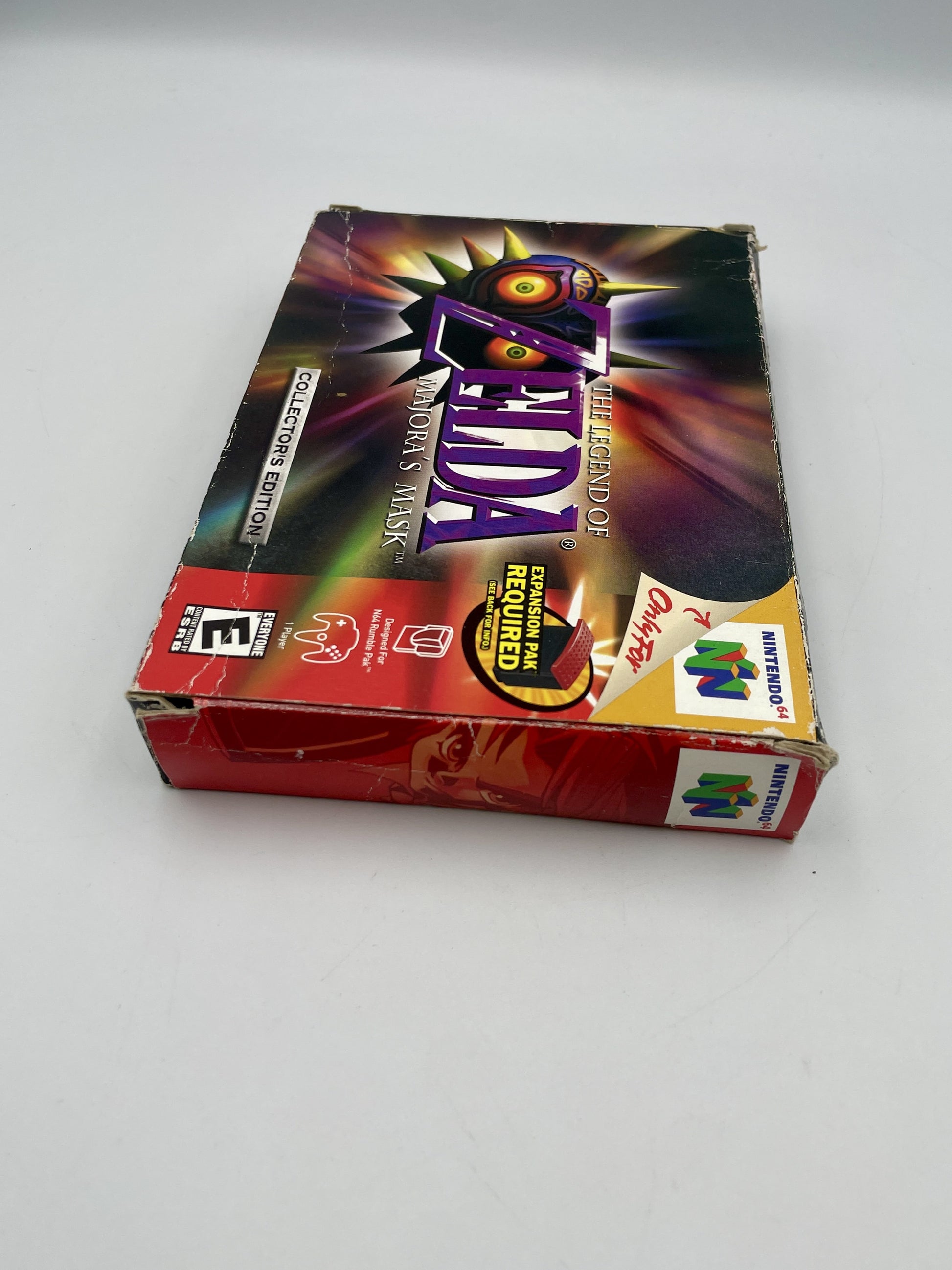 Vintage N64 game box with colorful design on a white background